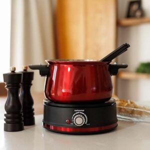 SOS Fondue | Service à fondue électrique 3 en 1 en acier inoxydable Arolla