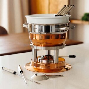 SOS Fondue | Service à fondue 3 en 1 en cuivre plaqué Lausanne