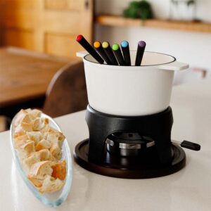 SOS Fondue | Service à fondue en fonte 3 en 1 Sierra | Blanc