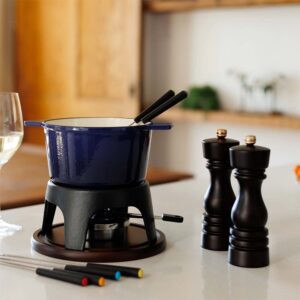 SOS Fondue | Service à fondue en fonte 3 en 1 Sierra | Bleu