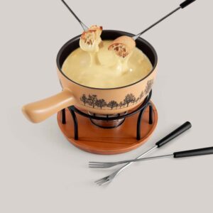 SOS Fondue | Service à fondue au fromage en céramique du Jura