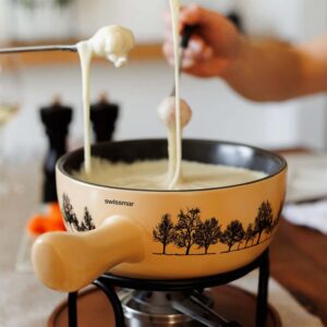 SOS Fondue | Service à fondue au fromage en céramique du Jura