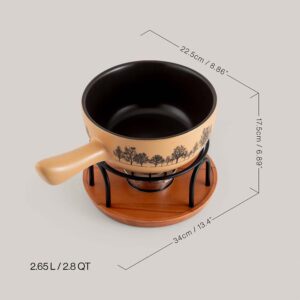 SOS Fondue | Service à fondue au fromage en céramique du Jura