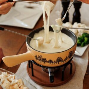 SOS Fondue | Service à fondue au fromage en céramique du Jura